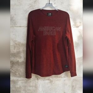 American Eagle 🦅 long sleeve top red size Med in great shape soft materi